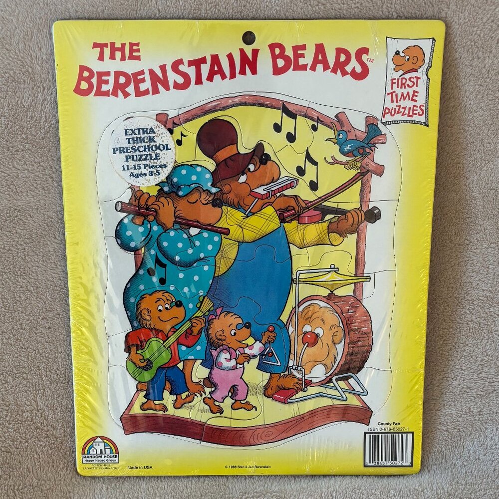 RANDOM HOUSE First Time Puzzle The Berenstain Bears County Fair For Ages 3+ Yrs